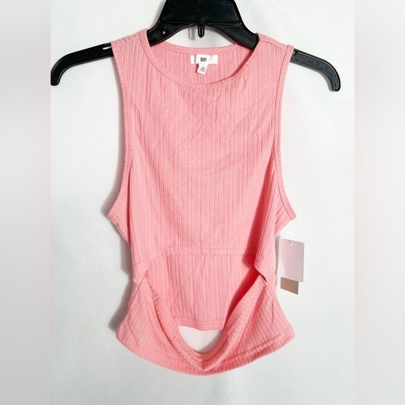 NWT BP. Cutout Tank Top in Pink Flamingo - Picture 2 of 4
